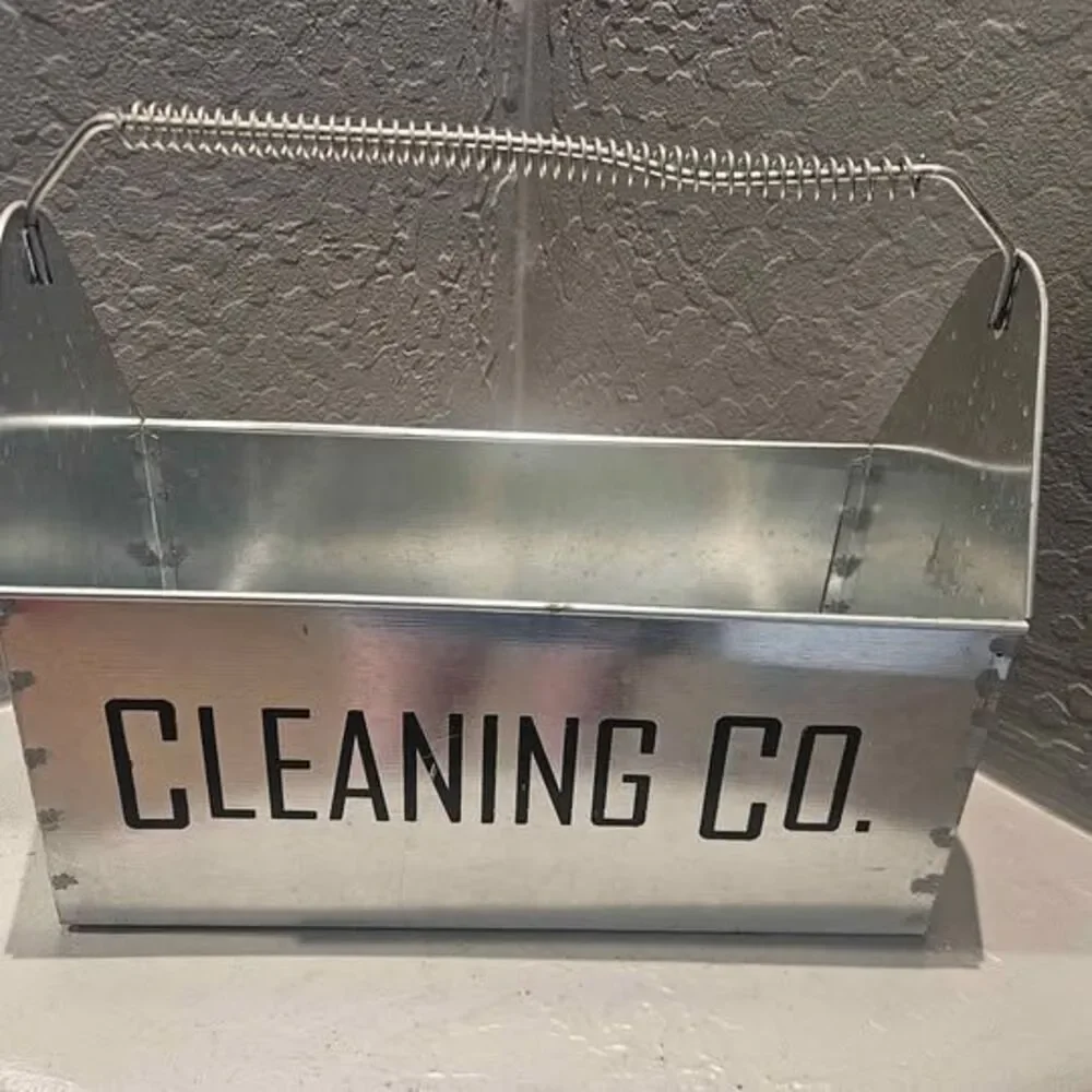 Galvanized Metal Cleaning Caddy 6
